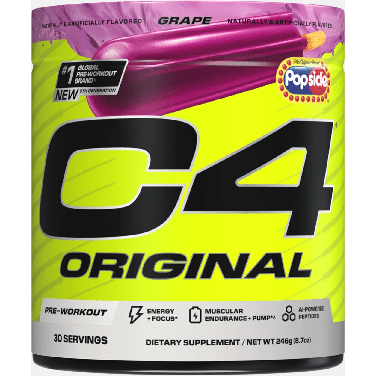 Cellucor C4 Original Pre-Workout-30 servings-Popsicle® Grape-N101 Nutrition