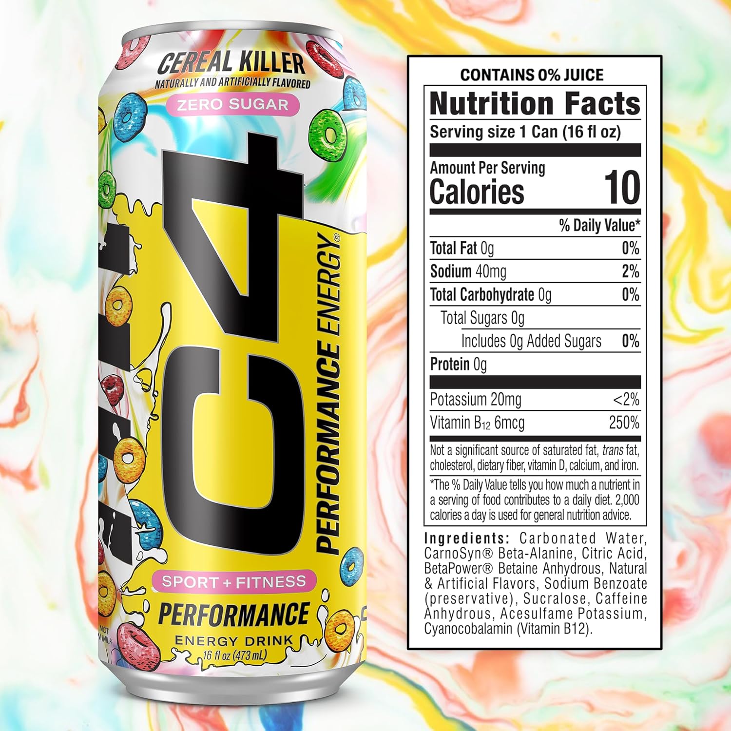 Cellucor C4 Performance Energy Drink (Carbonated)-N101 Nutrition