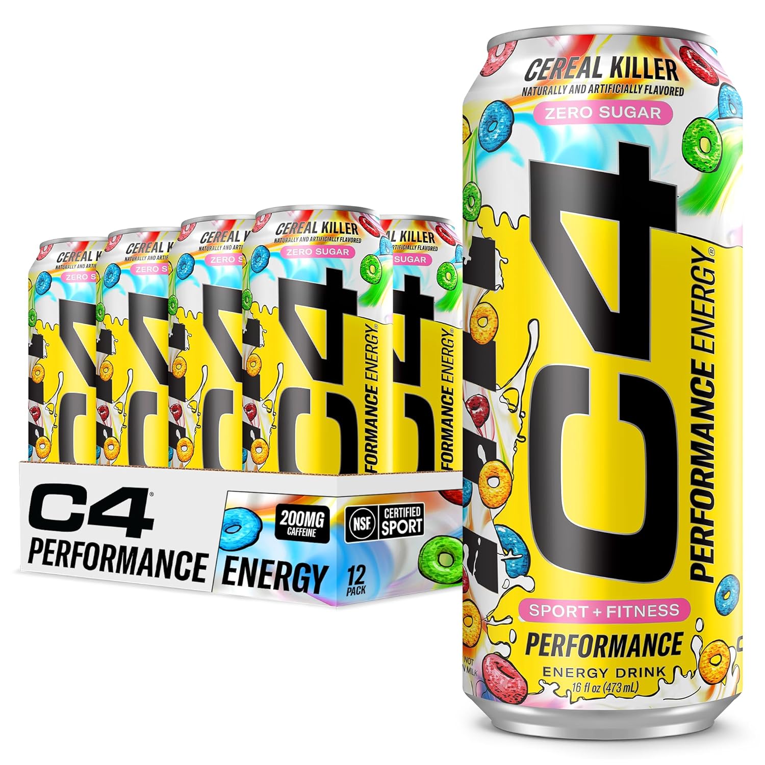 Cellucor C4 Performance Energy Drink (Carbonated)-Case (12 cans)-Cereal Killer-N101 Nutrition