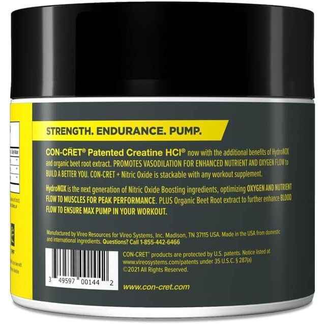 CON-CRET + Nitric Oxide with HydroNOX™-N101 Nutrition