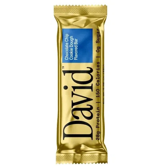 David Bar-Single Bar (58 g)-Chocolate Chip Cookie Dough-N101 Nutrition