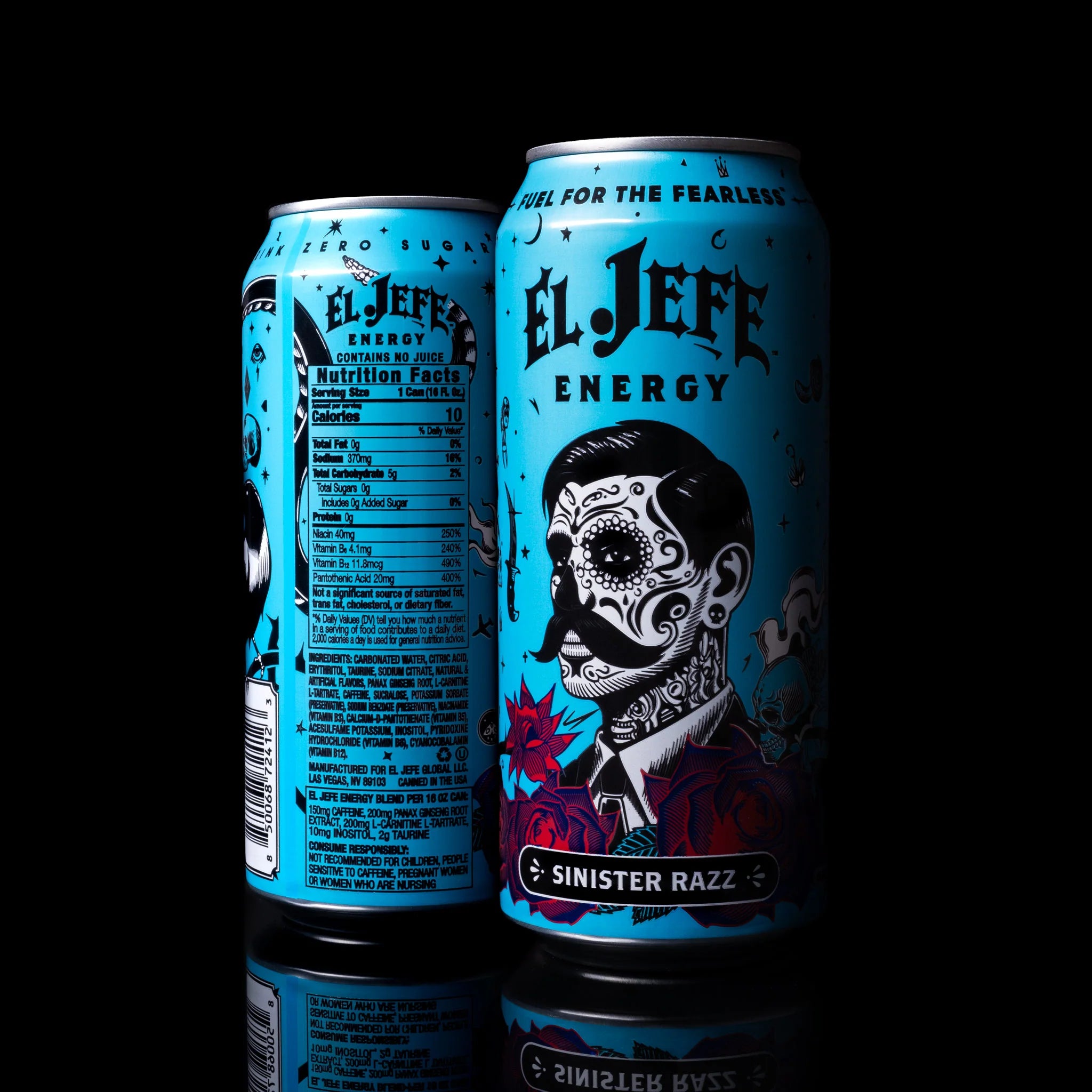 El Jefe Energy Drink-Single (16 fl oz)-Sinister Razz-N101 Nutrition