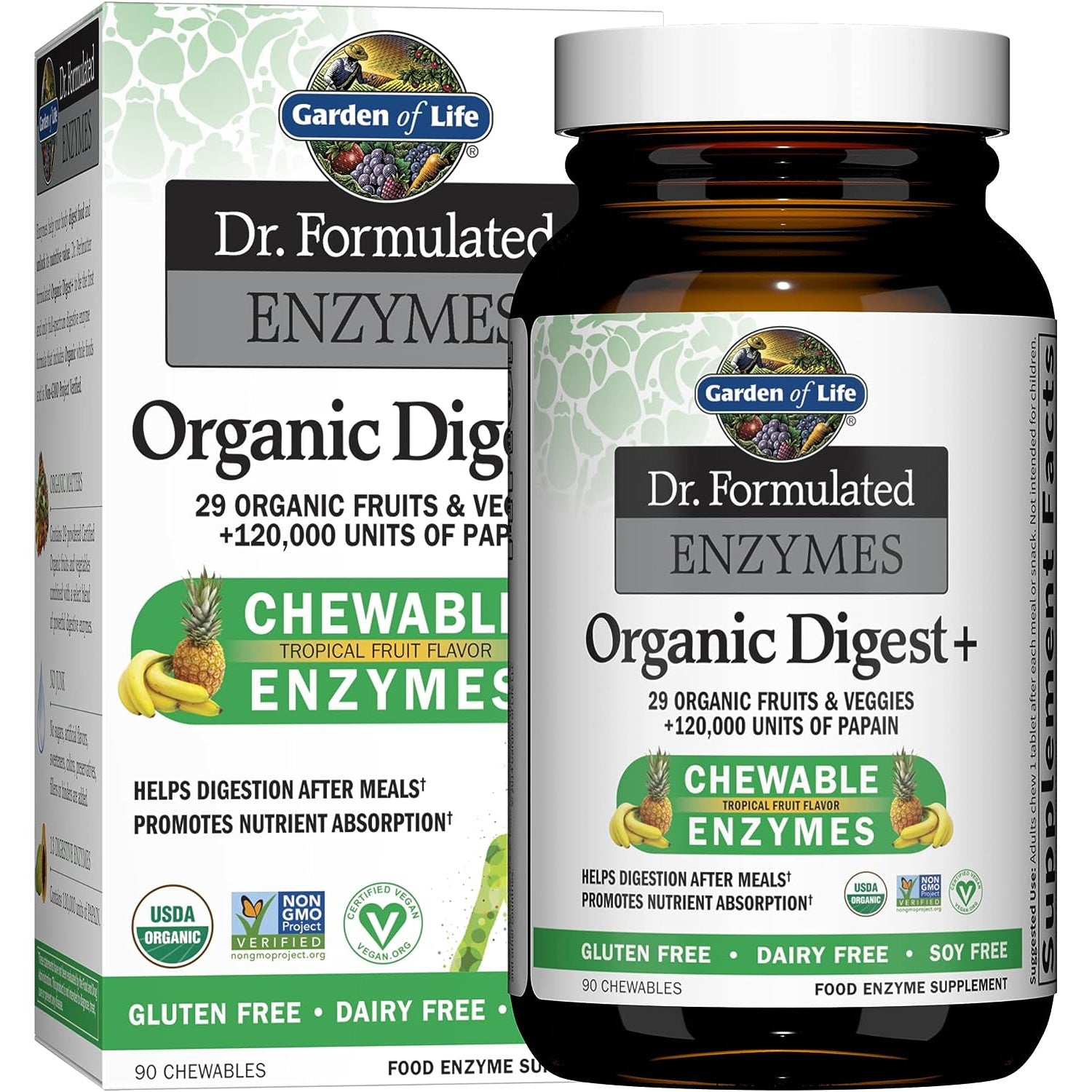 Garden of Life Dr. Formulated Organic Digest+-N101 Nutrition