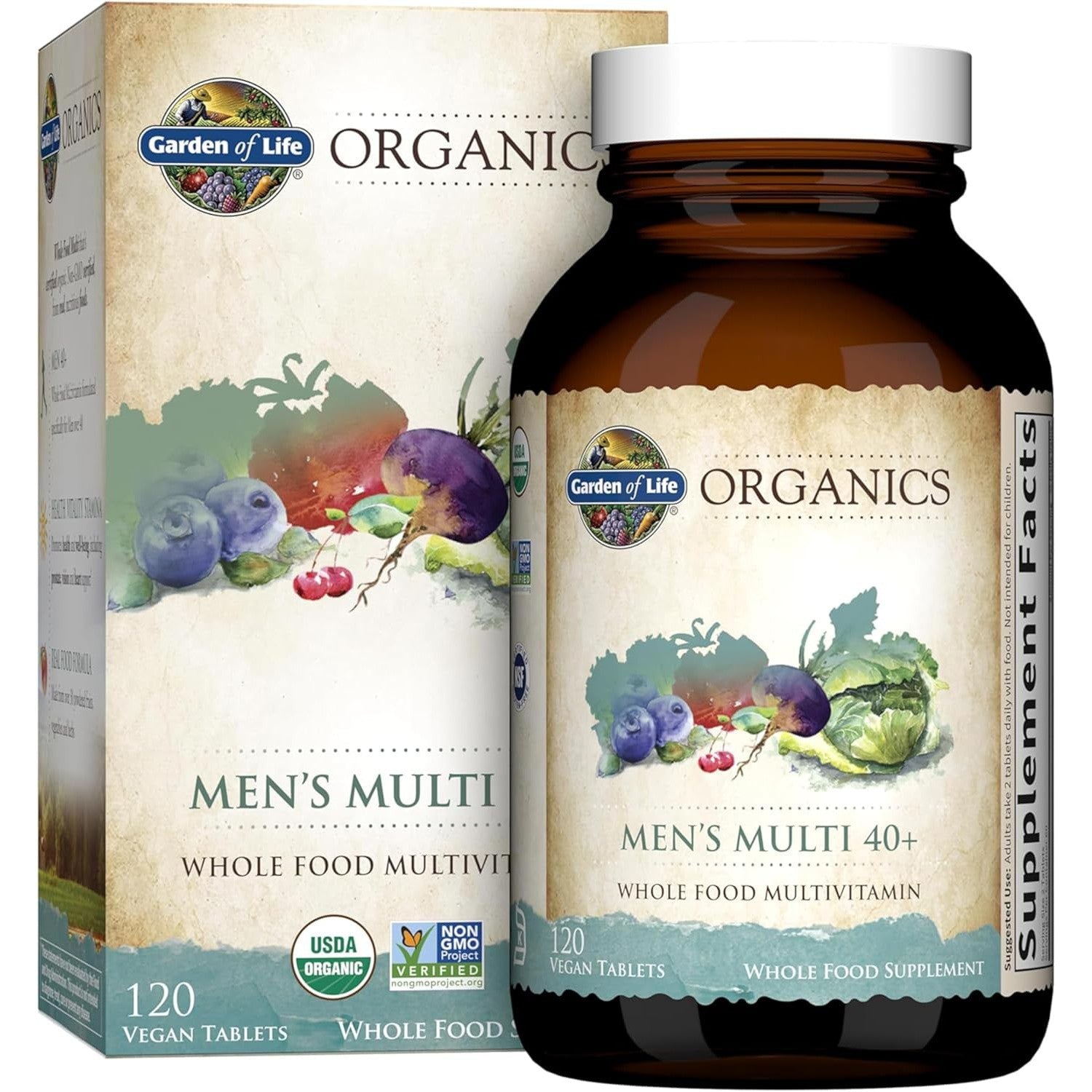 Garden of Life Organics Mens Multi 40+-N101 Nutrition