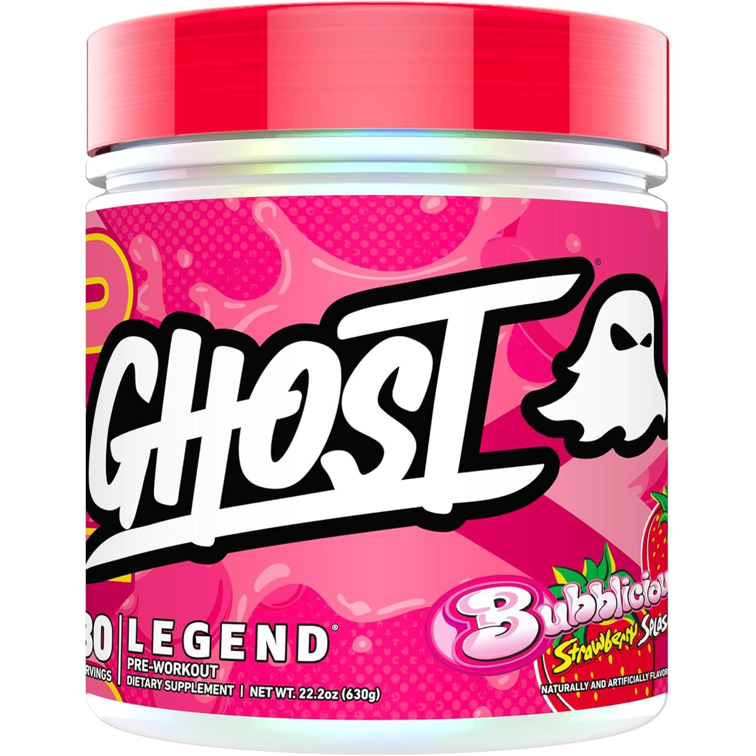 GHOST Legend V4-30 servings-Bubblicious® Strawberry Splash-N101 Nutrition