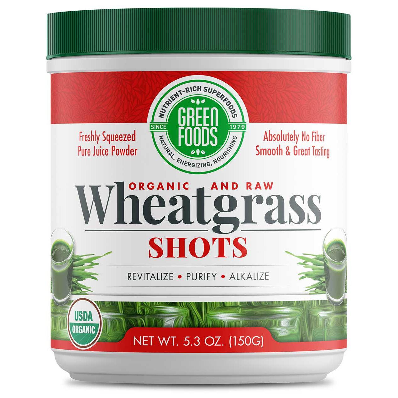Green Foods Wheat Grass Shots (BEST BY 04/2026 - FINAL SALE / NO RETURNS)-N101 Nutrition