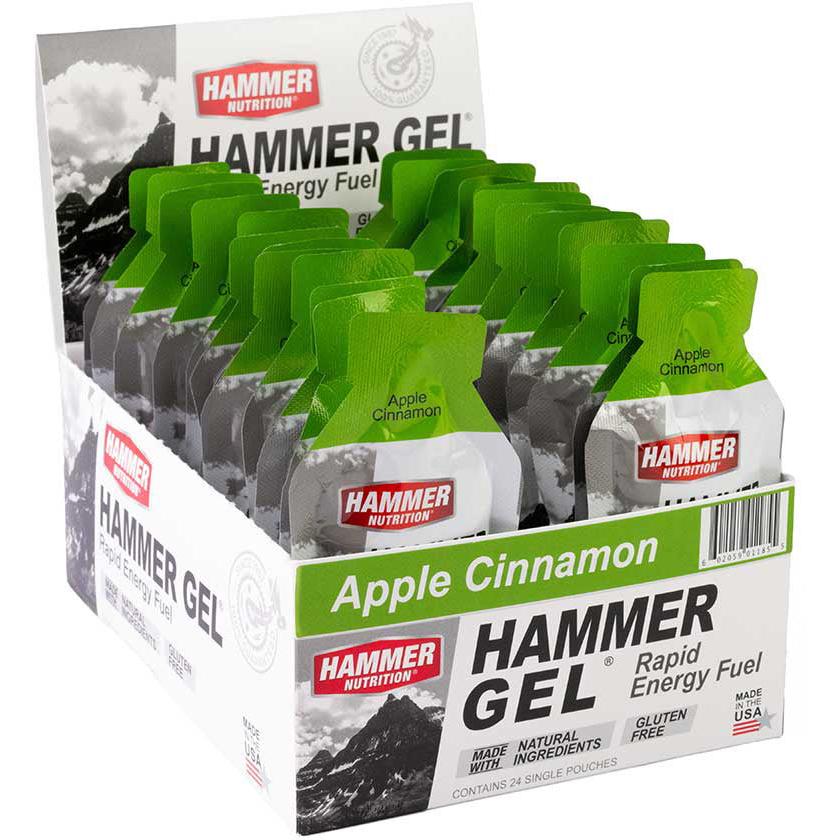 Hammer Nutrition Hammer Gel Packets-Box (24 Single Packets)-Apple Cinnamon-N101 Nutrition