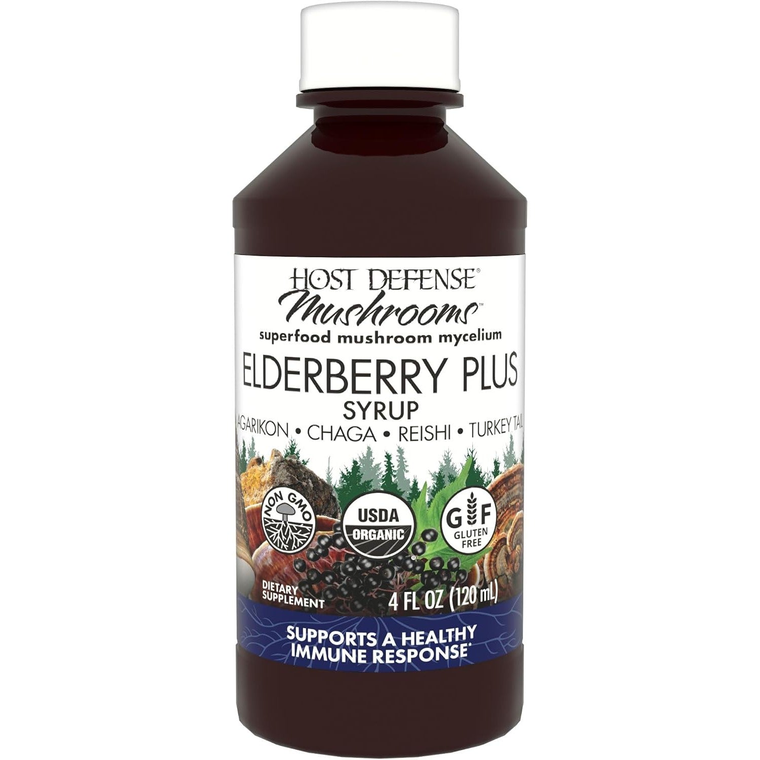 Host Defense Elderberry Plus Syrup-N101 Nutrition