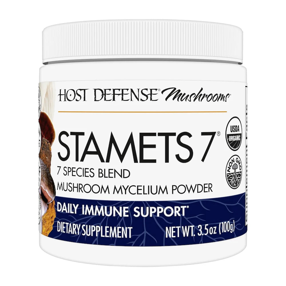 Host Defense Stamets 7® Mushroom Mycelium Powder-N101 Nutrition