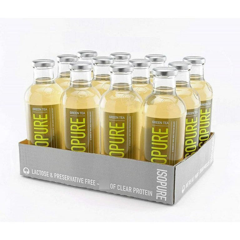 Isopure Zero Carb Protein Drink (Glass Bottle)-Case (12 bottles)-Green Tea & Lemon-N101 Nutrition