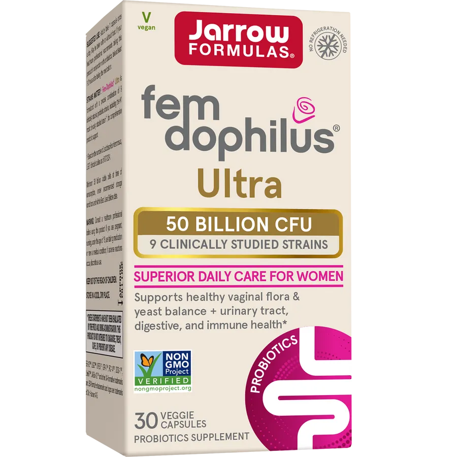Jarrow Formulas Fem Dophilus Ultra 50 Billion CFU (Shelf-Stable)-N101 Nutrition