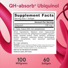 Jarrow Formulas QH-absorb Ubiquinol 100 mg-N101 Nutrition