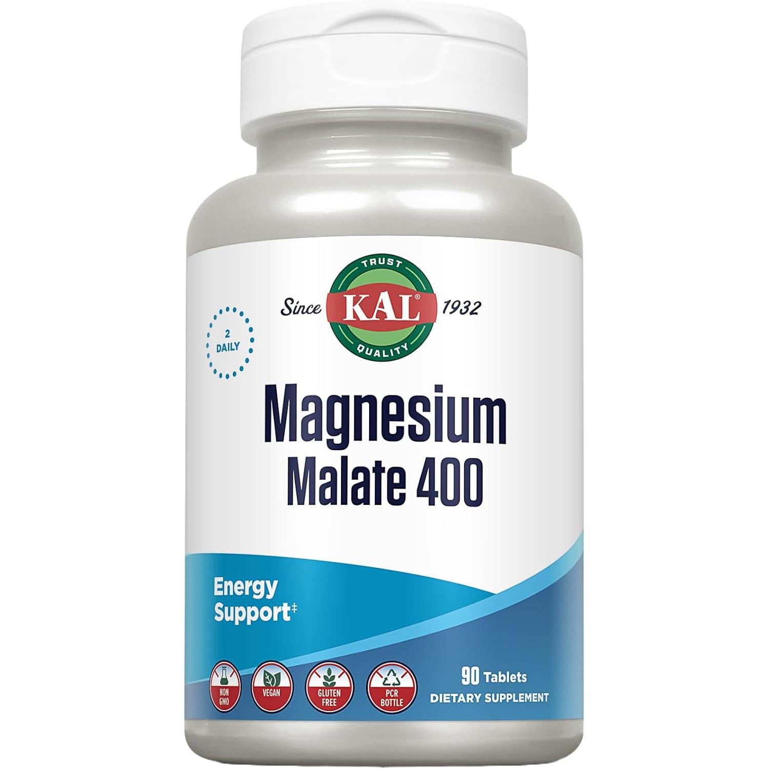 KAL Magnesium Malate 400-90 tablets-N101 Nutrition