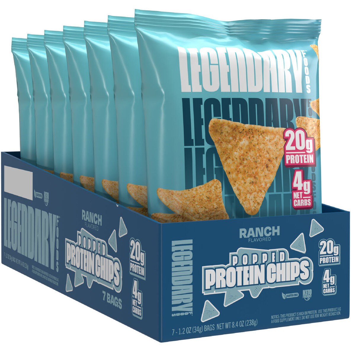 Legendary Foods Popped Protein Chips-N101 Nutrition