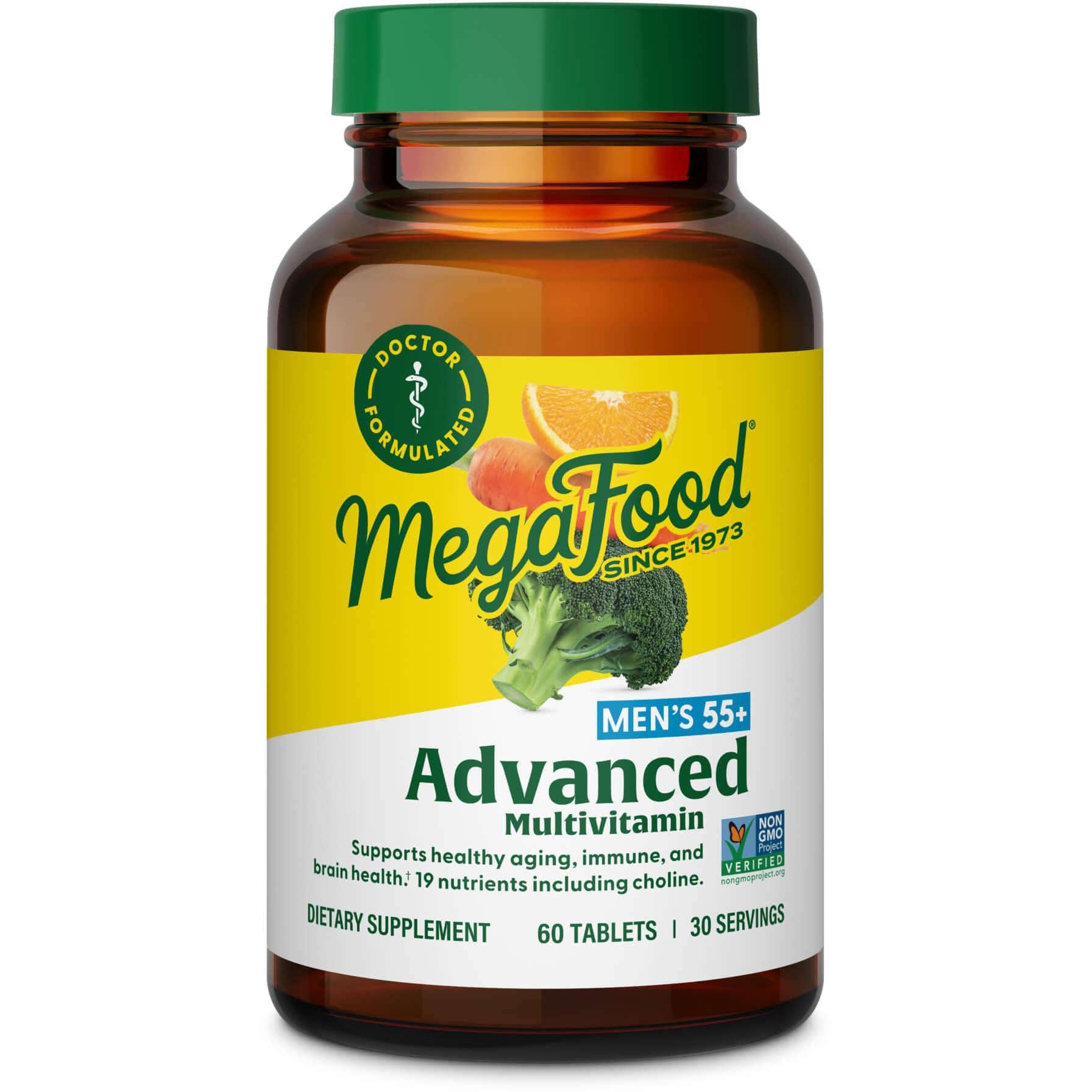 MegaFood Men's 55+ Advanced Multivitamin-N101 Nutrition