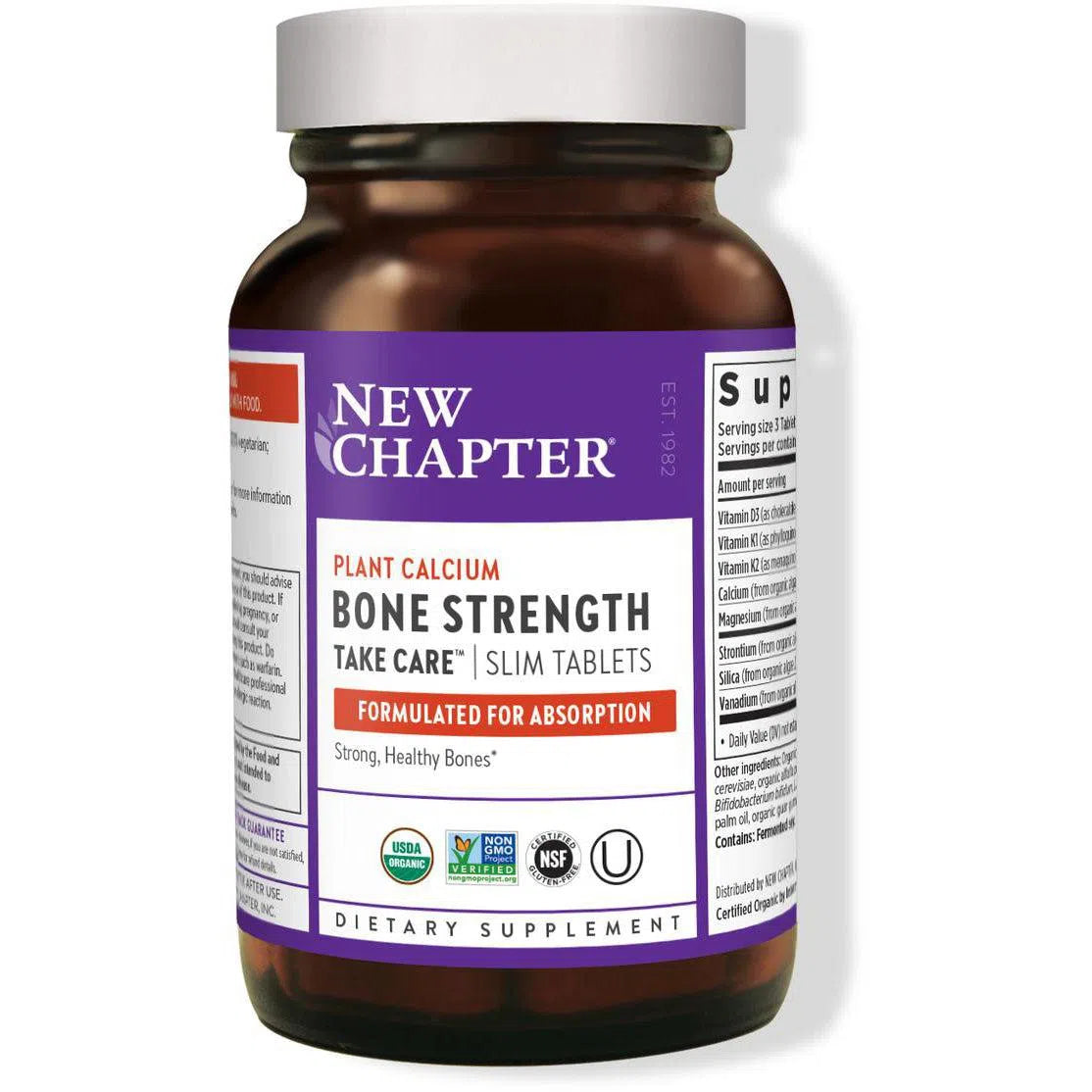 New Chapter Bone Strength Take Care Slim Tablets-N101 Nutrition