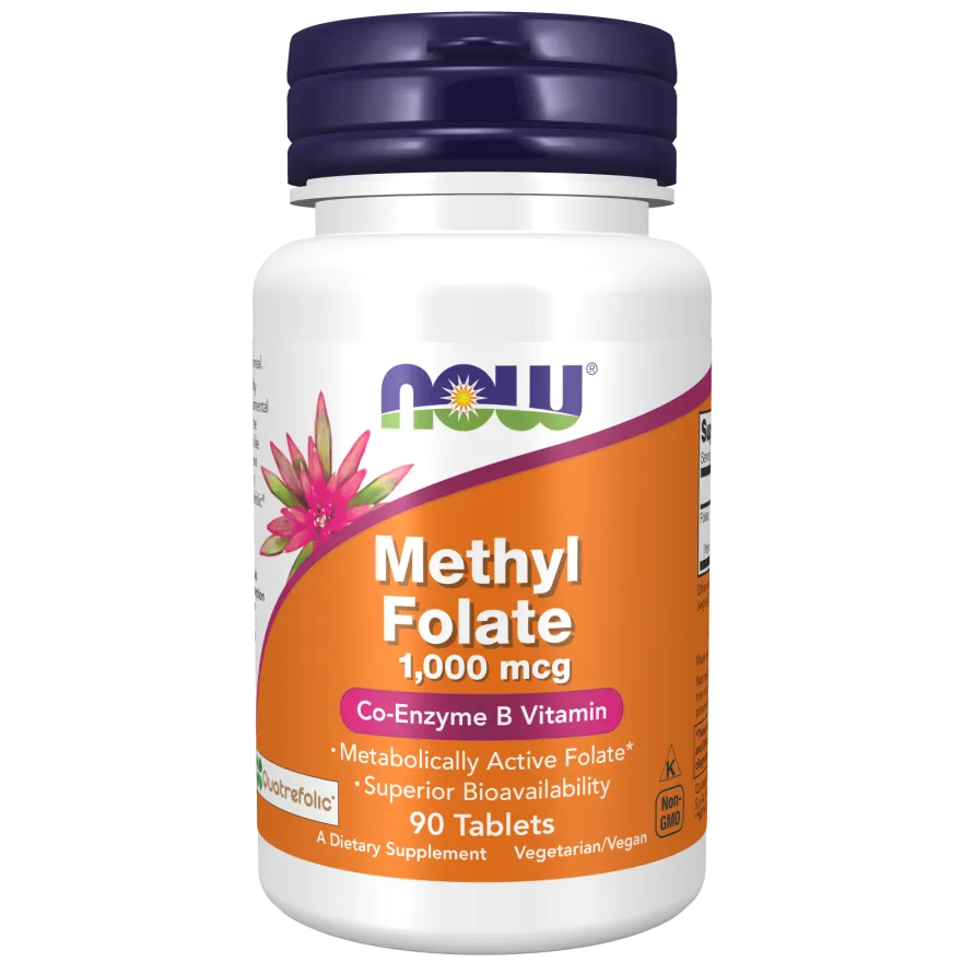 NOW Methyl Folate 1000 mcg-N101 Nutrition