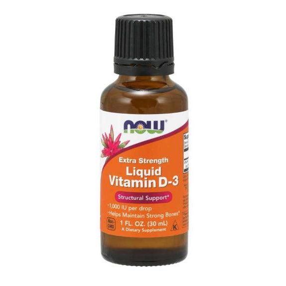 NOW Vitamin D-3 Liquid, Extra Strength-N101 Nutrition