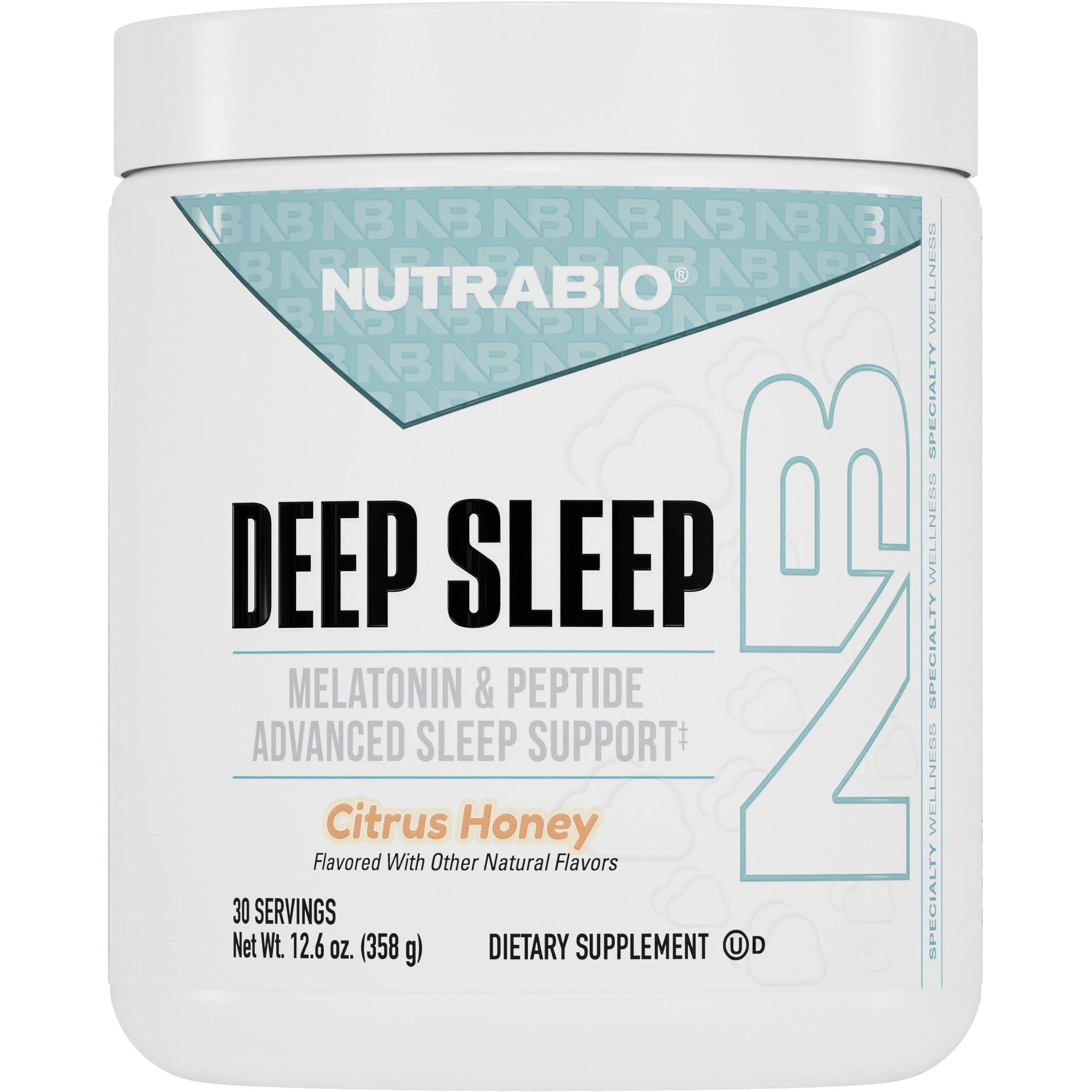NutraBio Deep Sleep-30 servings-Citrus Honey-N101 Nutrition
