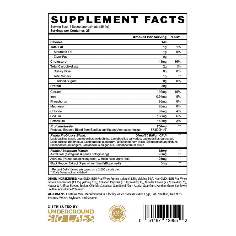 Panda Supps FUEL Premium Protein-N101 Nutrition