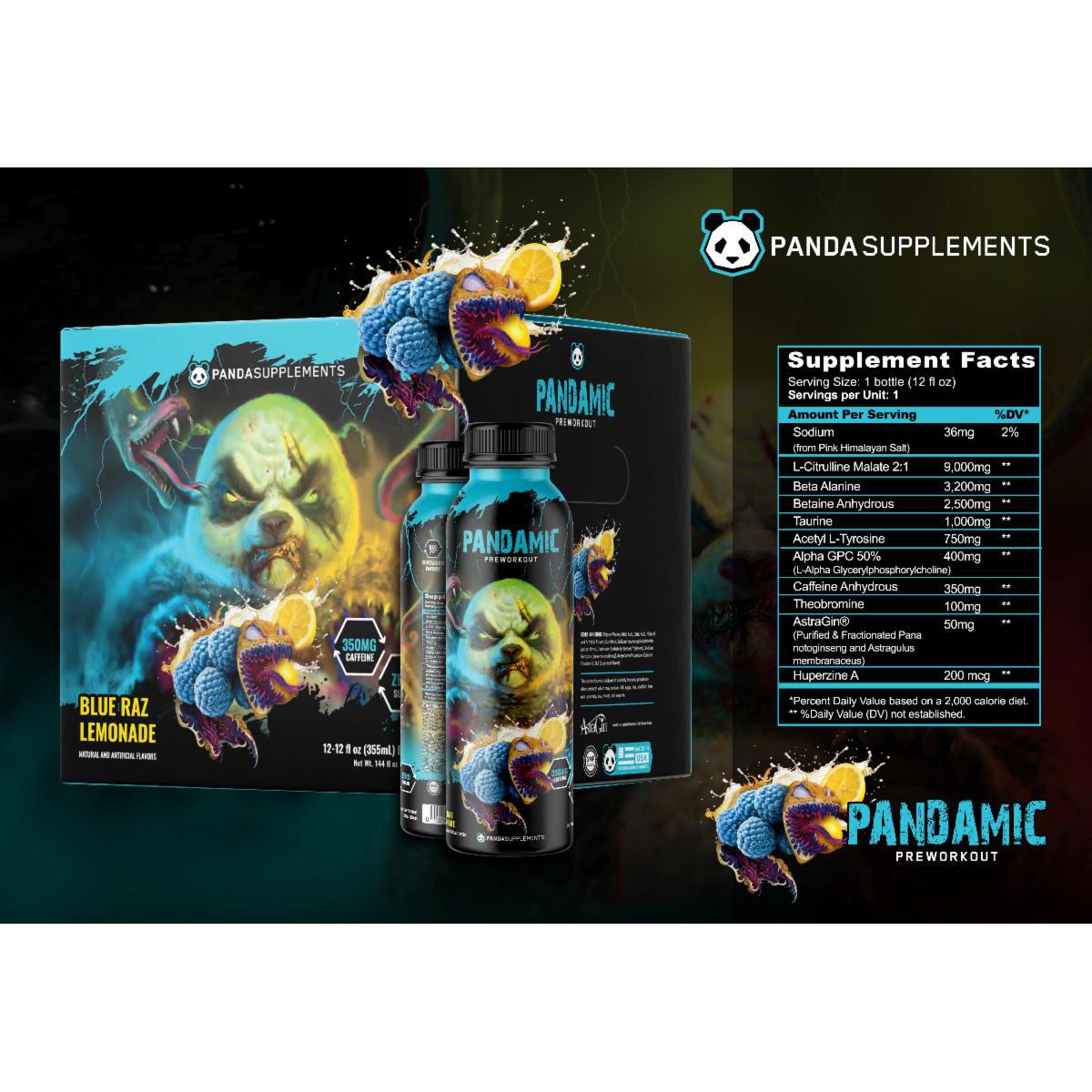 Panda Supps PANDAMIC Pre-Workout RTD-N101 Nutrition