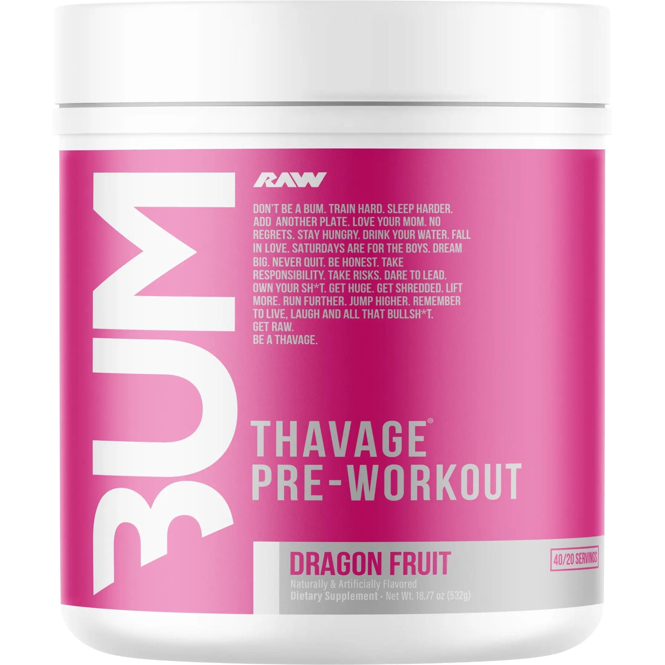 RAW Nutrition CBUM Thavage Pre-Workout-N101 Nutrition