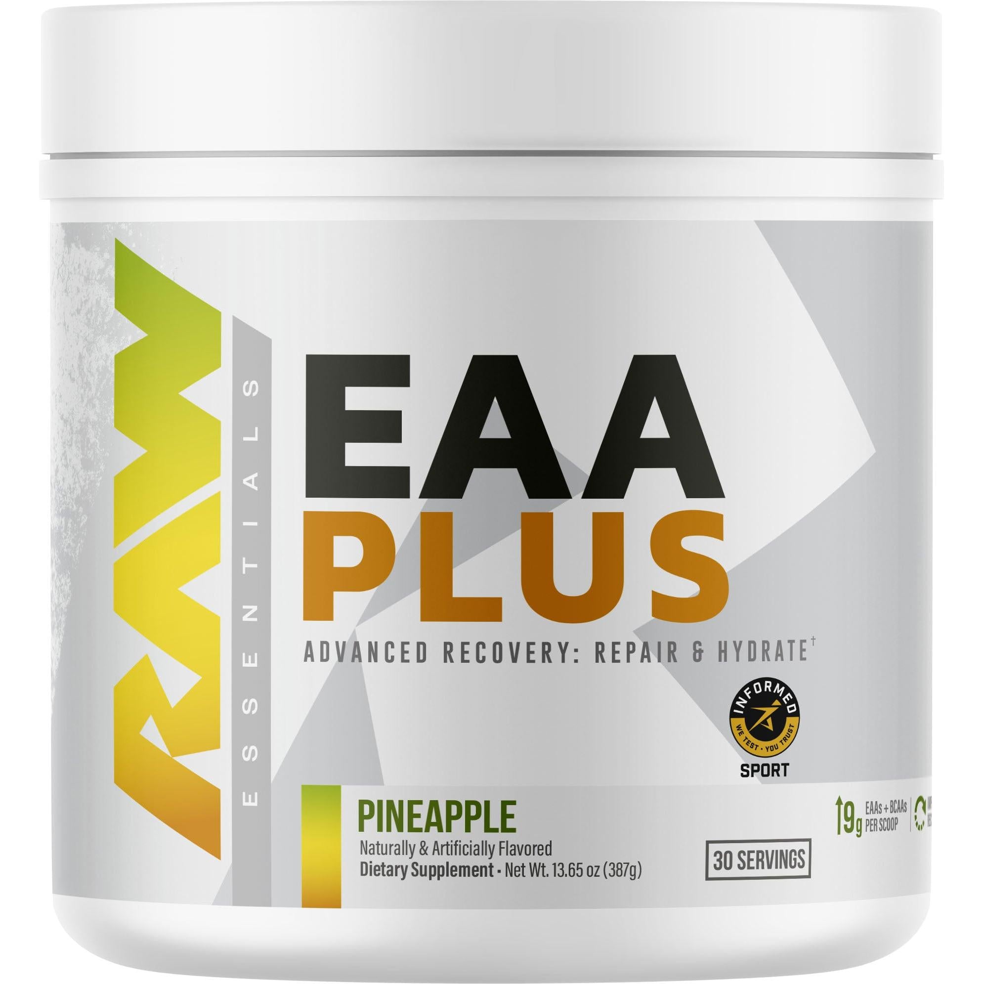 RAW Nutrition EAA PLUS-30 servings-Pineapple-N101 Nutrition