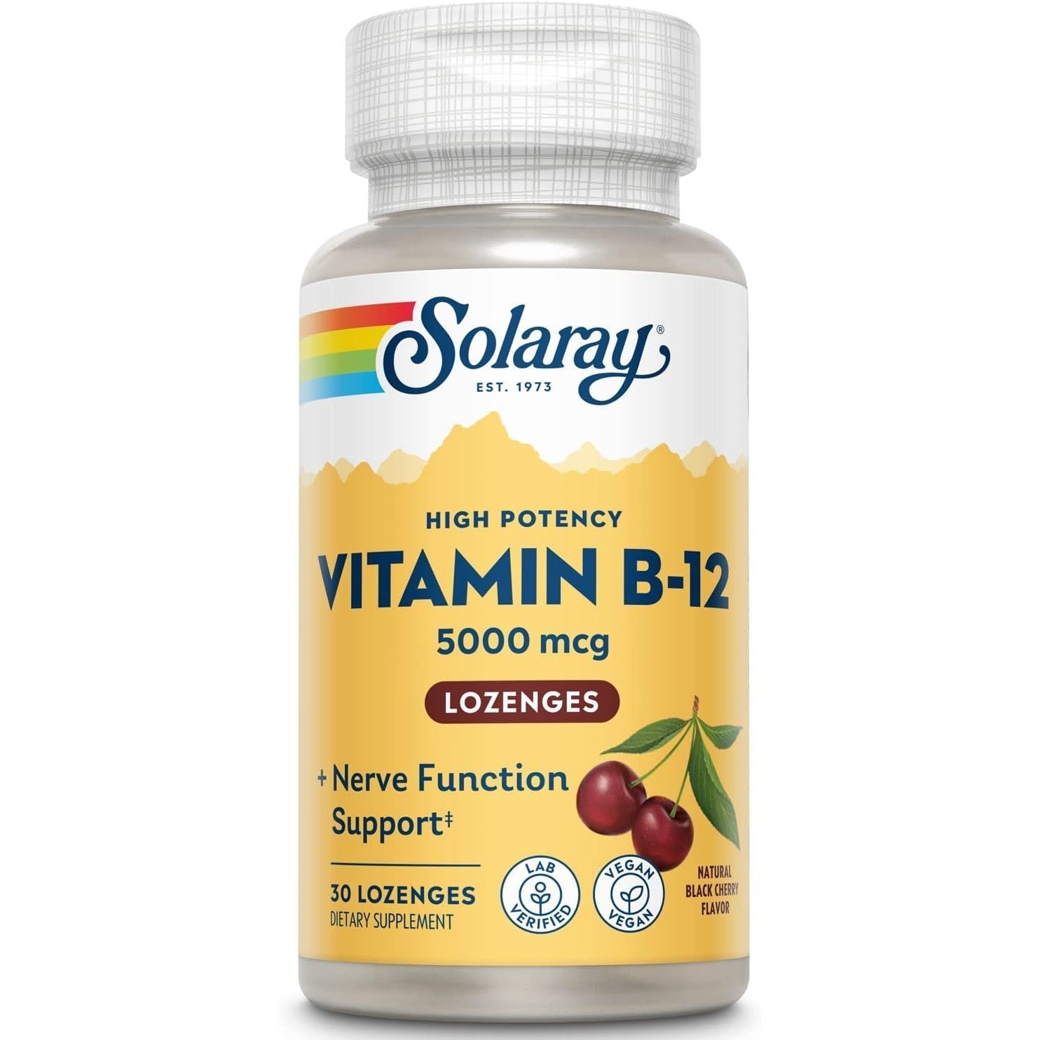 Solaray Vitamin B-12 Lozenges 5000 mcg-N101 Nutrition