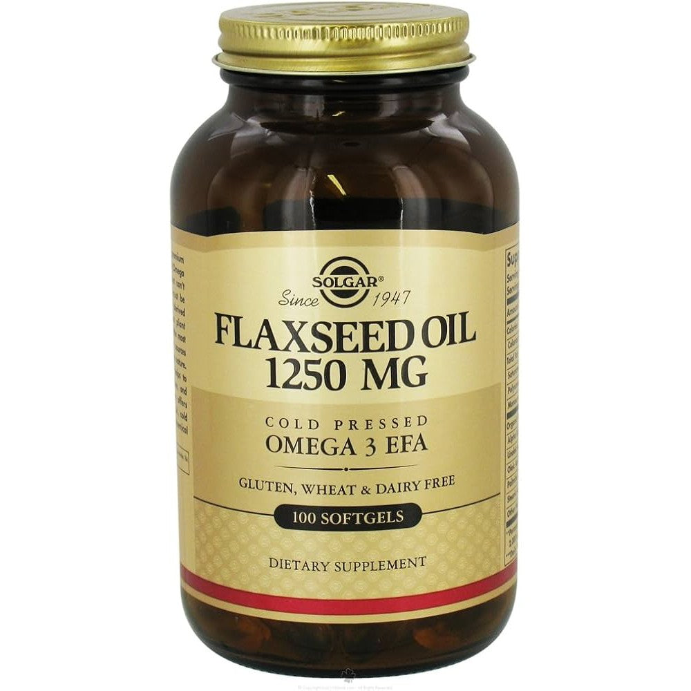 Solgar Flaxseed Oil 1250 mg-N101 Nutrition