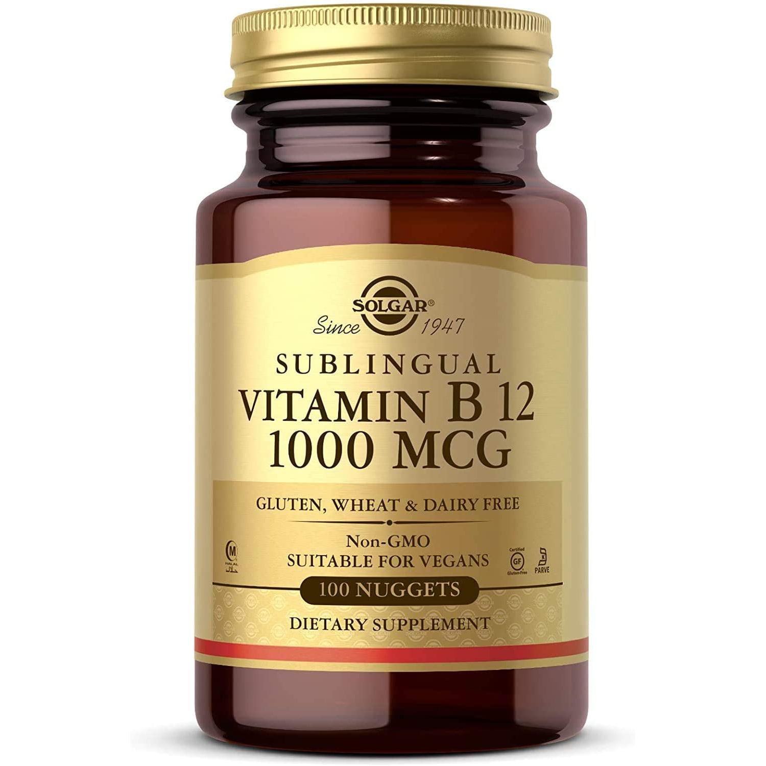 Solgar Sublingual Vitamin B12 1000 mcg-N101 Nutrition