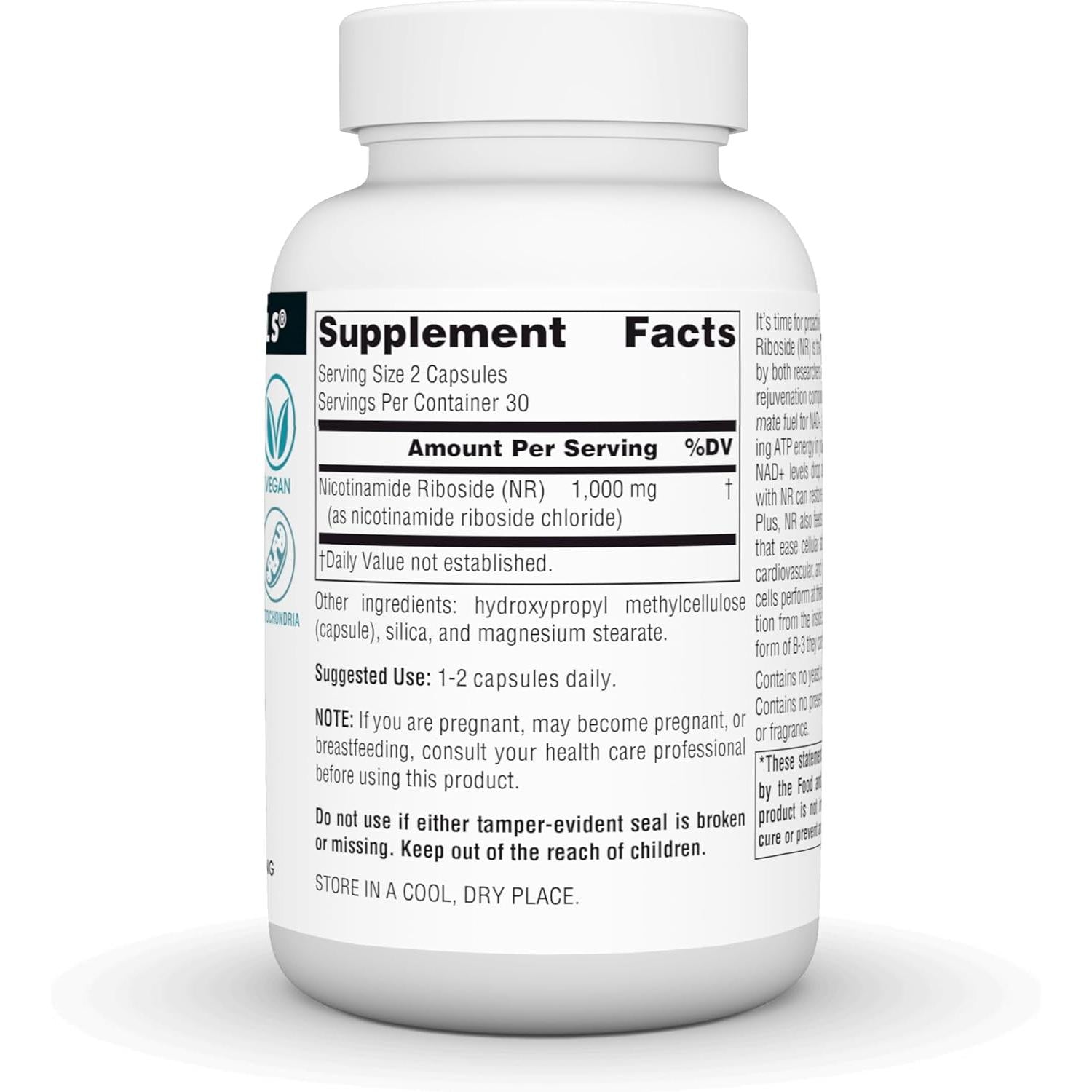 Source Naturals NR (Nicotinamide Riboside) 500 mg-N101 Nutrition