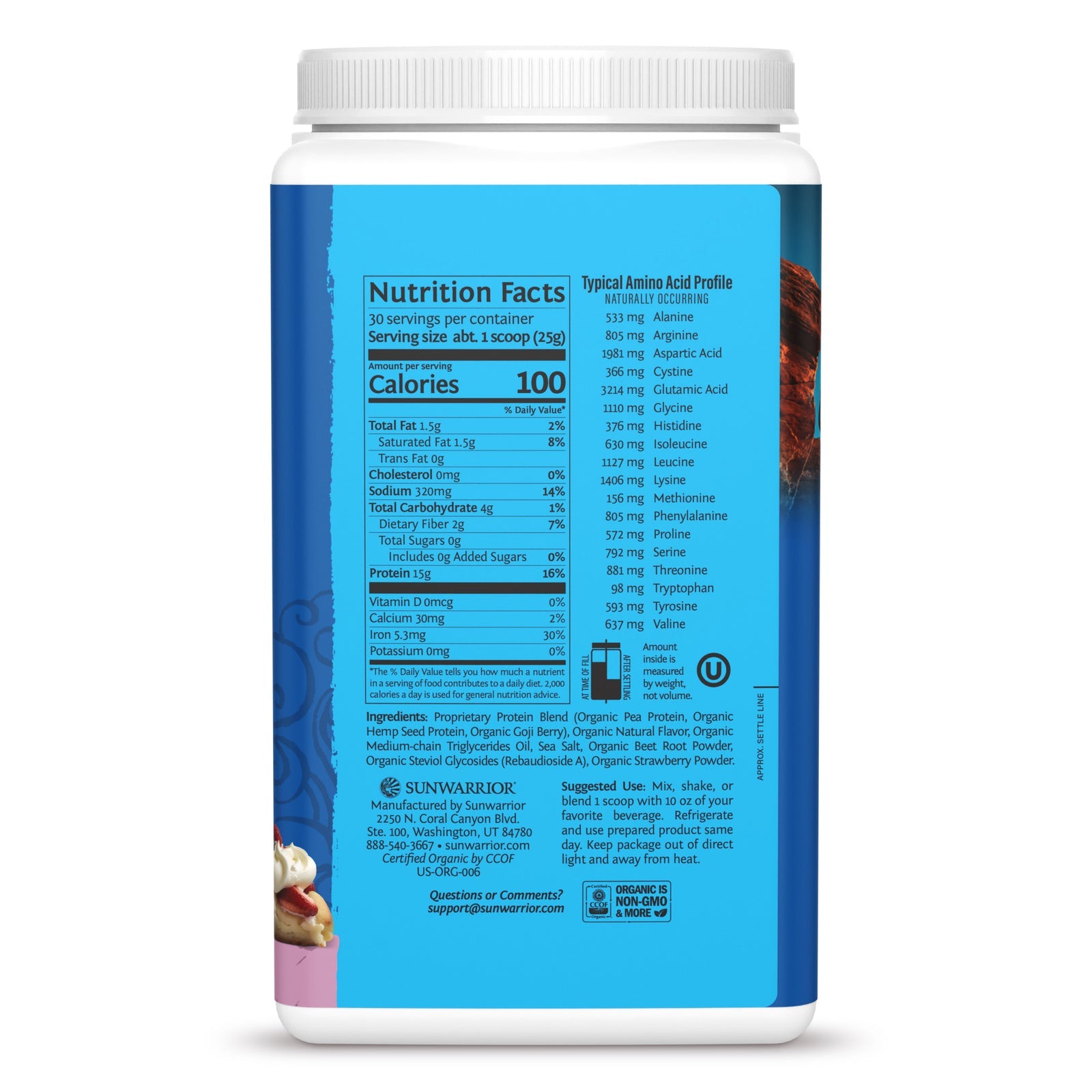 Sunwarrior Warrior Blend Protein-N101 Nutrition