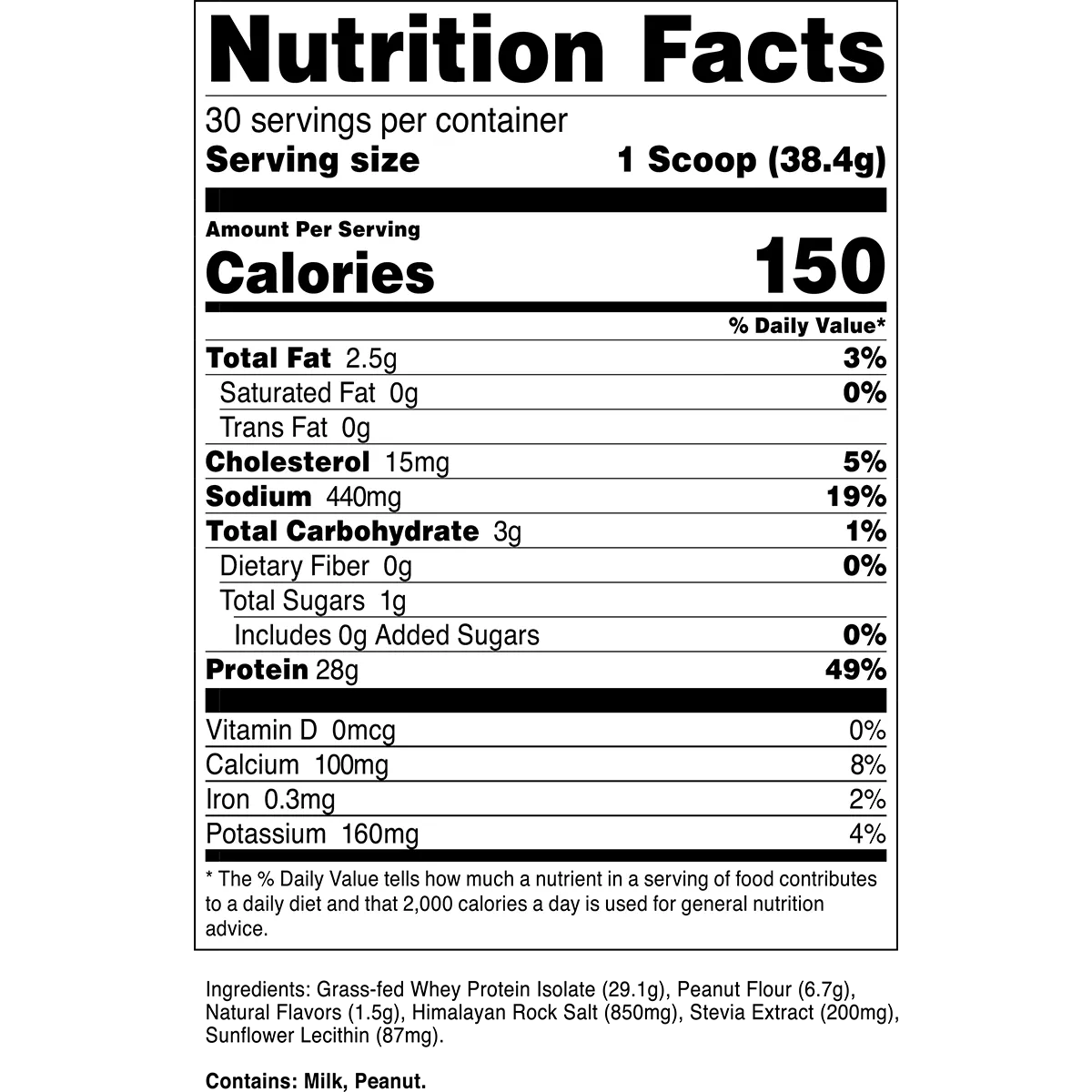 Transparent Labs 100% Grass-Fed Whey Protein Isolate (30 servings)-N101 Nutrition