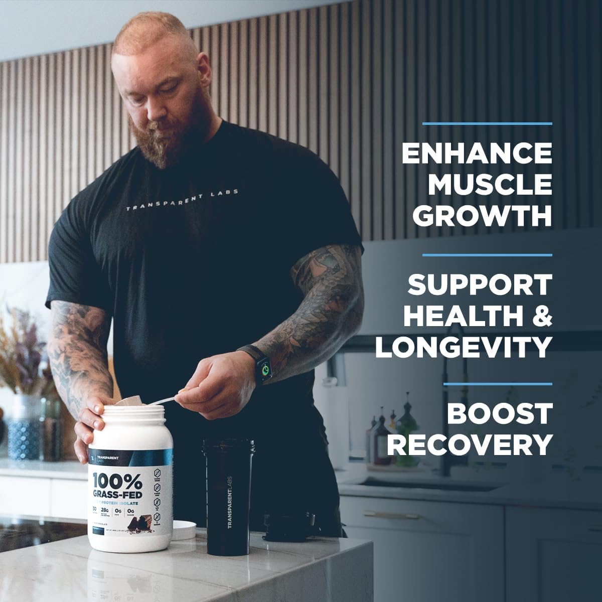 Transparent Labs 100% Grass-Fed Whey Protein Isolate (55 servings)-N101 Nutrition