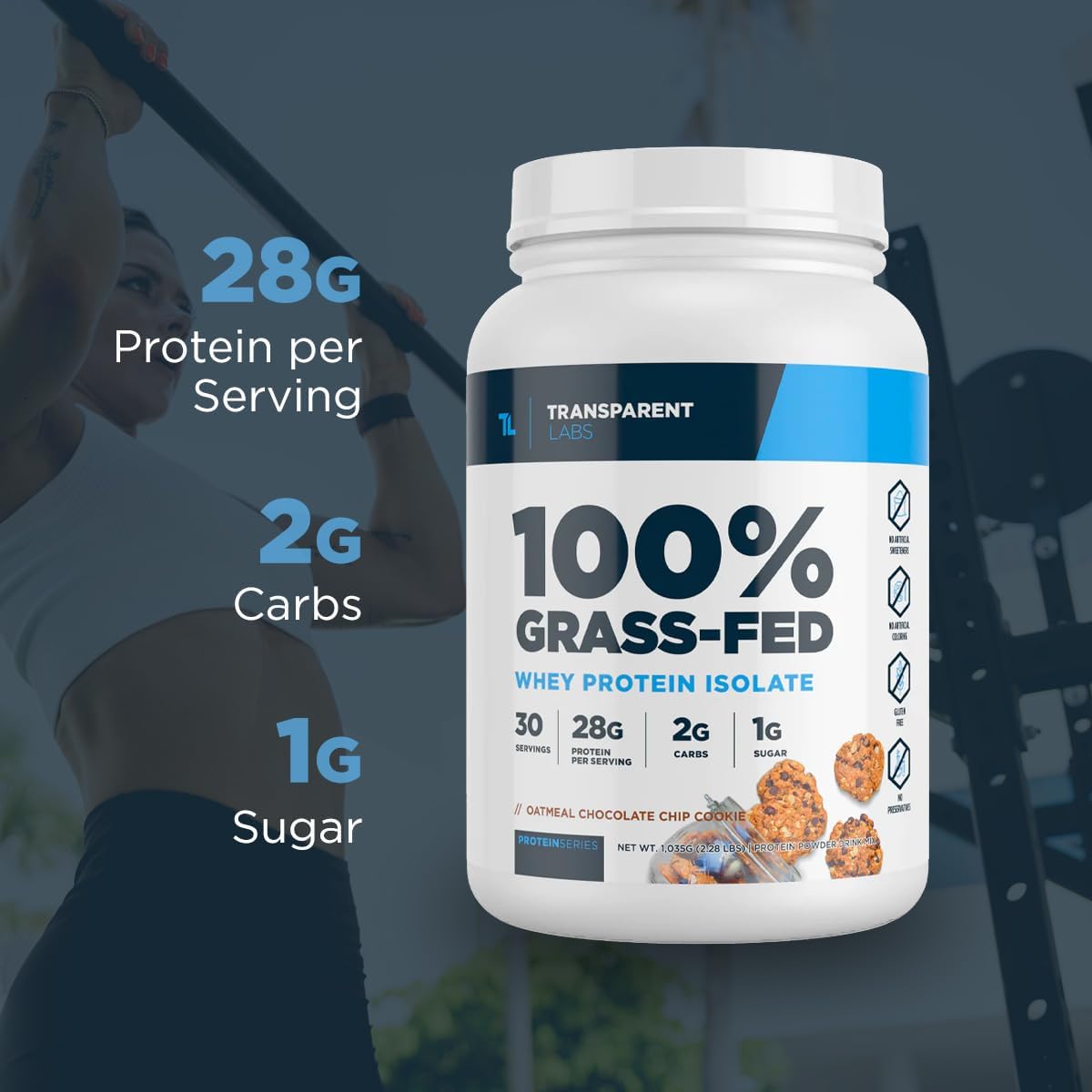 Transparent Labs 100% Grass-Fed Whey Protein Isolate (55 servings)-N101 Nutrition