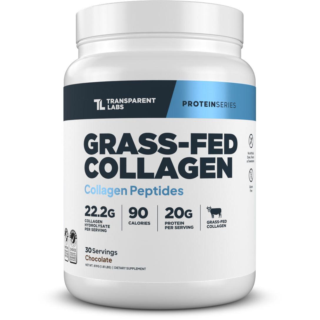Transparent Labs Grass-Fed Collagen-30 servings-Chocolate-N101 Nutrition