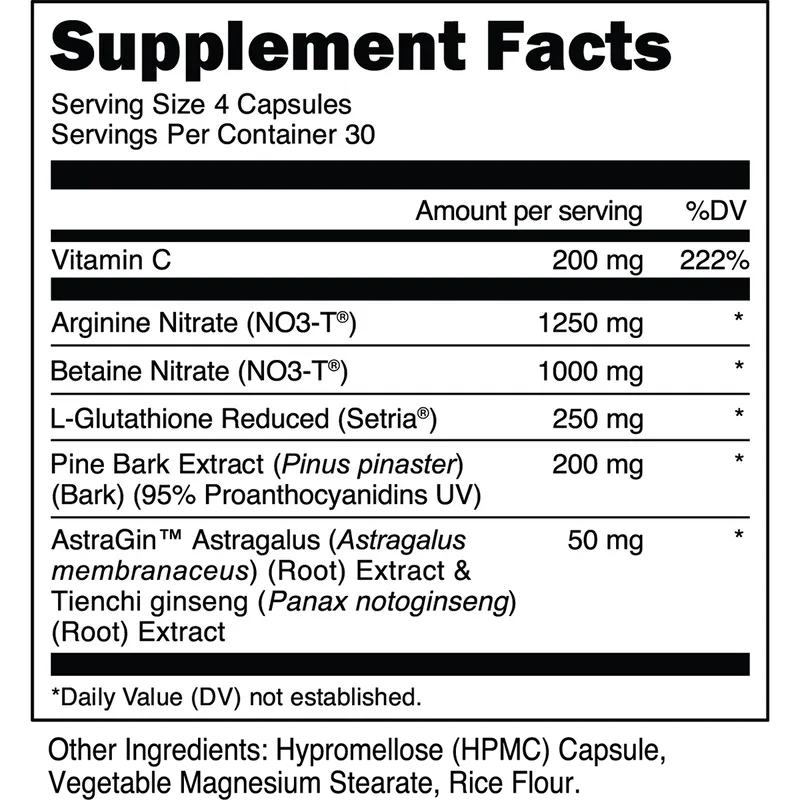 Transparent Labs Nitric Oxide-N101 Nutrition
