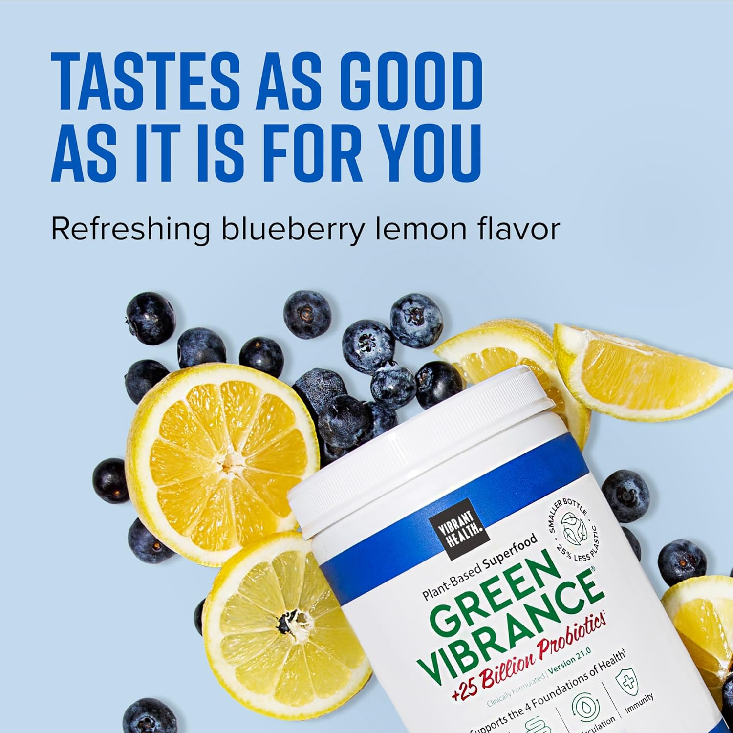 Vibrant Health Green Vibrance Blueberry Lemon-N101 Nutrition