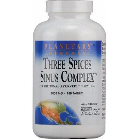 Planetary Herbals Three Spices Sinus Complex 1000 mg-N101 Nutrition