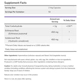 NOW Echinacea & Goldenseal Root 225/225 mg Blend-100 Veg Capsules-N101 Nutrition