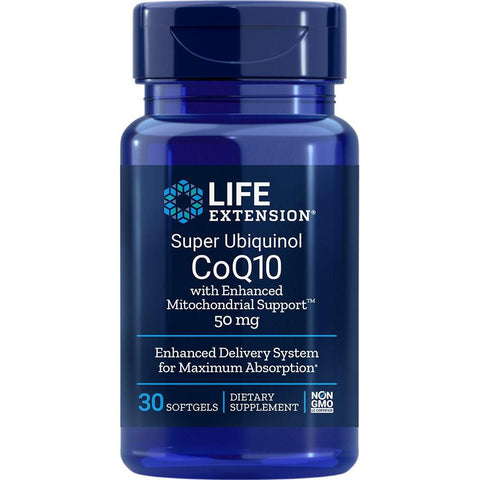 Life Extension Super Ubiquinol CoQ10 with Enhanced Mitochondrial Support 50 mg-N101 Nutrition