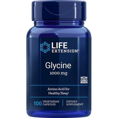 Life Extension Glycine 1000 mg-100 vegetarian capsules-N101 Nutrition
