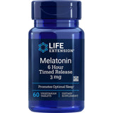 Life Extension Melatonin 6 Hour Timed Release 3 mg-N101 Nutrition