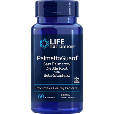 Life Extension PalmettoGuard Saw Palmetto/Nettle Root Formula with Beta-Sitosterol-60 softgels-N101 Nutrition