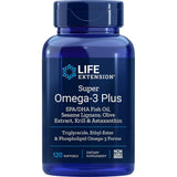 Life Extension Super Omega-3 Plus EPA/DHA Fish Oil, Sesame Lignans, Olive Extract, Krill & Astaxanthin-120 softgels-N101 Nutrition