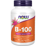NOW B-100-100 veg capsules-N101 Nutrition