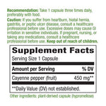 Nature's Way Cayenne Fruit-N101 Nutrition