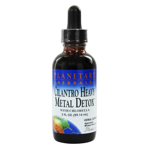 Planetary Herbals Cilantro Metal Detox Liquid w/ Chlorella-2 fl oz (59.14 mL)-N101 Nutrition