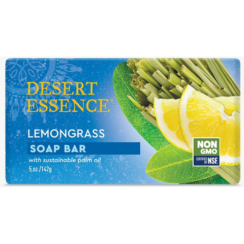 Desert Essence Soap Bar - Lemongrass-5 oz (142 g)-N101 Nutrition