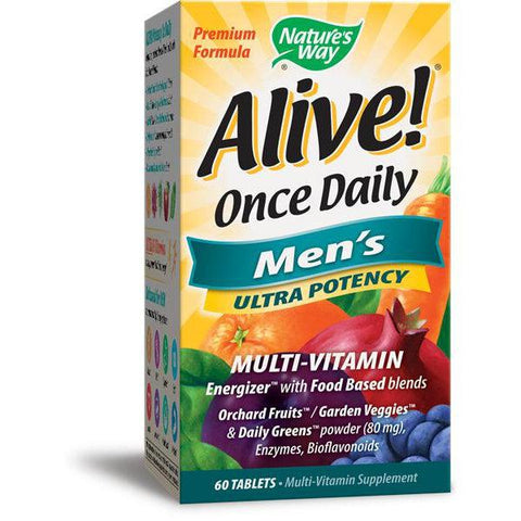Nature's Way Alive! Once Daily Men’s Multi-Vitamin Ultra Potency-60 tablets-N101 Nutrition